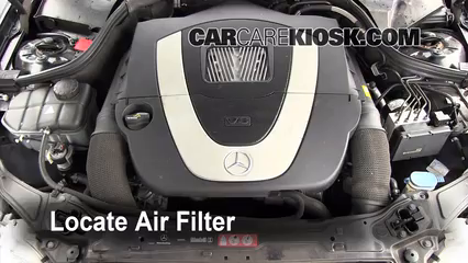 2007 Mercedes-Benz C230 Sport 2.5L V6 FlexFuel Filtre à air (moteur) Changement